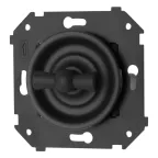                  Выключатель 2-кл. с/у, Черный матовый
               