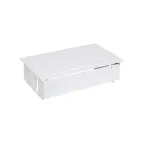 Simon S400 Врезной розеточный блок с крыш., и мет.вводом, 3x2P+E, 2xUSB заряд. уст.,1 пустой модуль белый, S400 | 45523000-130 | Simon