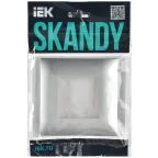 SKANDY Рамка 1-местная SK-F01S серебряный IEK