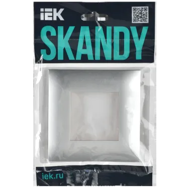 SKANDY Рамка 1-местная SK-F01S серебряный IEK