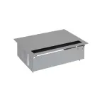                  Врезной x4 розеточный блок, щетка, 3x2P+E, 2xRJ45, алюминий, S400 | 44403020-133 | Simon
               
