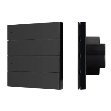 Панель управления кнопочная INTELLIGENT ARLIGHT SMART-ZB-801-22-1G-8SC-MULTI-IN Black (230V) (IARL, IP20, Пластик, 5 лет)