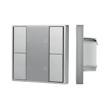Кнопочная панель INTELLIGENT ARLIGHT DALI-201-23-2G-DIM-DT6-IN Silver (BUS, Frame) (IARL, IP20 Металл, 3 года)