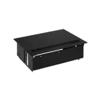 Врезной x4 розеточный блок, щетка, 3x2P+E, 2xUSB з/у, черный, S400 | 44423000-138 | Simon