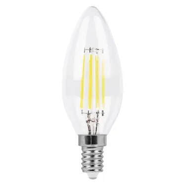 Лампа светодиодная LED 7вт Е14 теплый свеча FILAMENT диммируемая