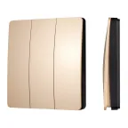                  Панель управления кнопочная INTELLIGENT ARLIGHT KINETIC-801-22-3G-WP-SUF Gold (No battery, IP67, 433Mhz) (IARL, IP67 пластик, 3 года)
               