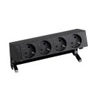                  Simon S400 Настольный розеточный блок, 4x2P+E, черный, Simon 400 | 42404000-138 | Simon
               