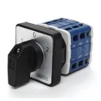                  Переключатель управления электродвигателем (1-0-2) 25А, 3 фазы, рамка 48х48 мм, 400В AC, IP54
               