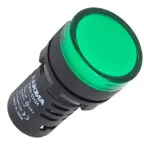 Лампа ad16-22ds led матрица d22 мм зеленый 220в ac