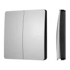                  Панель управления кнопочная INTELLIGENT ARLIGHT KINETIC-801-22-2G-WP-SUF Silver (No battery, IP67, 433Mhz) (IARL, IP67 пластик, 3 года)
               