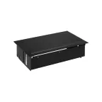 Врезной x5 розеточный блок, планка, 4x2P+E, 2хRJ45, черный, S400 | 45504020-138 | Simon