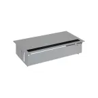 Врезной x6 розеточный блок, щетка, 4x2P+E, 4хRJ45, алюминий, S400 | 44604040-133 | Simon