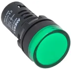 Лампа ad16-22ds led матрица d22 мм зеленый 24в ac/dc