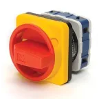                  Переключатель двухпозиционный аварийный 25А (0-1) 90 градусов, 2 полюса, рамка 48х48 мм, 400В AC, IP54
               