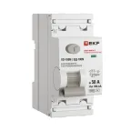                  Выключатель дифференциального тока ВД-100N 2P 50А 100мА тип AC эл-мех 6кА PROXIMA EKF
               