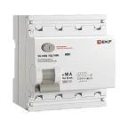 Выключатель дифференциального тока ВД-100N 4P 50А 30мА тип AC эл-мех 6кА PROXIMA EKF