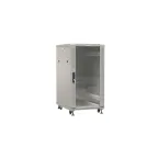 Шкаф напольный 19-дюймовый. 27U. 1388x600х800 мм (ВхШхГ). передняя и задняя распашные перфорированные двери (75%). ручка с замком. цвет серый (RAL 7035) (разобранный)