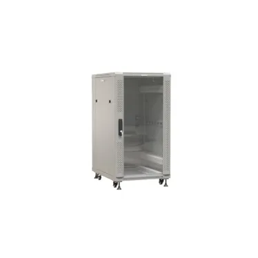 Шкаф напольный 19-дюймовый. 27U. 1388x600х800 мм (ВхШхГ). передняя и задняя распашные перфорированные двери (75%). ручка с замком. цвет серый (RAL 7035) (разобранный)