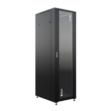 SKAT TB-22R680GF-B Шкаф напольный универсальный серверный 22U 600х800мм дверь стекло