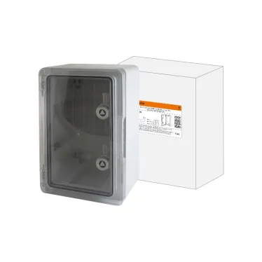 Бокс пластиковый ЩМП-0-2, прозрачная крышка ABS, IP65, -45 до +75 С, навесной, (350x250x150) | SQ0933-0202 | TDM