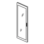                  Реверсивная дверь остекленная - XL3 4000 - ширина 725 мм | 020564 | Legrand
               