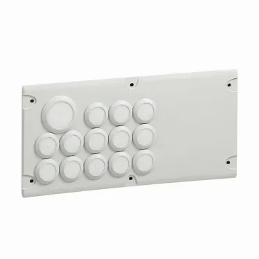 Пластина для ввода кабеля Cabstop IP 55 - 28 x диам. от 5 до 14 мм - 2 x диам. от 14 до 25 мм - 1 резерв | 036496 | Legrand