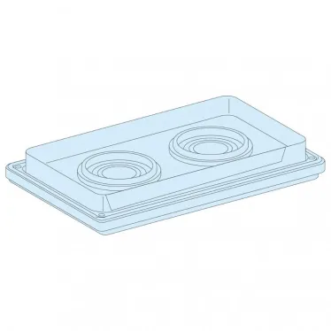 САЛЬНИК. ПАНЕЛЬ С 2 ОТВЕРСТИЯМИ ДИАМЕТРОМ 33 - 72 ММ, IP55 | 08899 | Schneider Electric