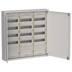 TITAN 5 Корпус металлический ЩРн-180 (3х60) 835х830х140мм IP31 серый (две двери) IEK