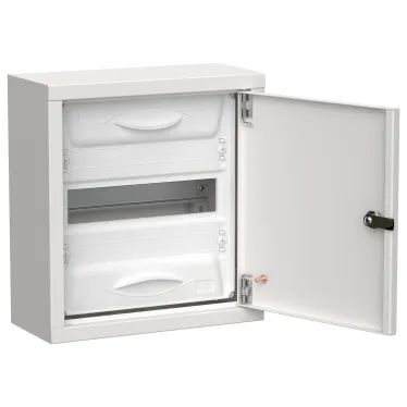 TITAN 5 Корпус металлический ЩРн-12 (1х12) 335х310х140мм IP31 белый (одна дверь) IEK