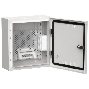 TITAN 5 Корпус мультимедиа ЩРн-12 (1х12) 335х310х140мм IP30 белый IEK