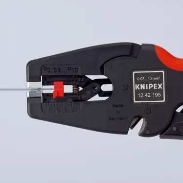 Стриппер автоматический MulTiSTrip 10 зачистка 003-10мм (AWG 32-7) рез кабеля одножильные 6мм многожильные 10мм L-195мм рукоятки с зоной мягкого пластика для надежного хвата