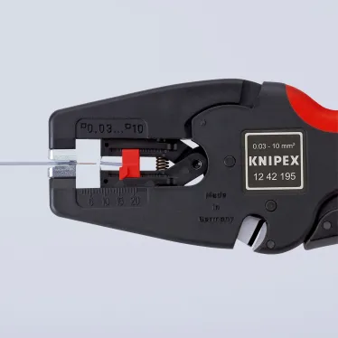Стриппер автоматический MulTiSTrip 10 зачистка 003-10мм (AWG 32-7) рез кабеля одножильные 6мм многожильные 10мм L-195мм рукоятки с зоной мягкого пластика для надежного хвата