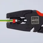 Стриппер автоматический MulTiSTrip 10 зачистка 003-10мм (AWG 32-7) рез кабеля одножильные 6мм многожильные 10мм L-195мм рукоятки с зоной мягкого пластика для надежного хвата