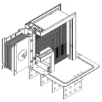 Секц. флан. вверх Тип2 2000А Cu 3L+N+1/2PE IP55 тран. IEK | LB-2000C5-35-F-FU2 | IEK