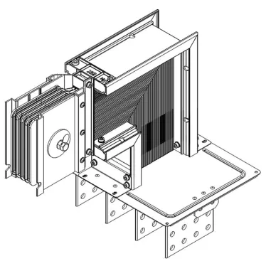 Секц. флан. вверх Тип2 2000А Cu 3L+N+1/2PE IP55 тран. IEK | LB-2000C5-35-F-FU2 | IEK