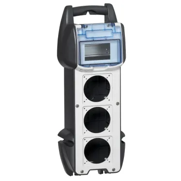 Переносной щиток для комплектации - P17 Tempra Pro - IP 44 - до 3 розеток - 16 А | 058943 | Legrand