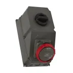                  Розетка переносная IP67 3К+H+З 400v 63А Hypra
               