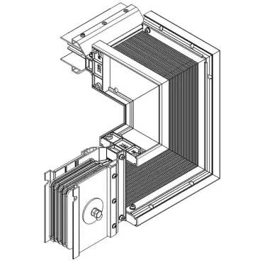 Секция Z вверх лев. 1250А Cu 3L+N+PER IP55 тран. IEK | LB-1250C4-35-F-ZUL | IEK
