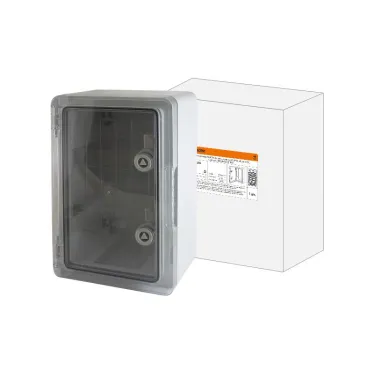 Бокс пластиковый ЩМП-0-4, прозрачная крышка ABS, IP65, -45 до +75 С, навесной, (400x300x220) | SQ0933-0204 | TDM