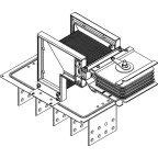 Секц. флан. прав. Тип1 1600А Al 3L+N+PER IP55 тран. IEK | LB-1600A4-35-F-FR1 | IEK