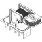 Секц. флан. прав. Тип1 1250А Cu 3L+N+PER IP55 тран. IEK | LB-1250C4-35-F-FR1 | IEK