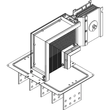 Секц. флан. вниз Тип1 2500А Cu 3L+N+1/2PE IP55 тран. IEK | LB-2500C5-35-F-FD1 | IEK