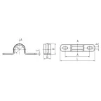 Скоба из нержавеющей стали СМД (INOX) 60-63