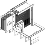 Секц. флан. вверх Тип1 4000А Cu 3L+N+PER IP55 тран. IEK | LB-4000C4-35-F-FU1 | IEK