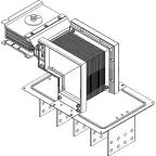 Секц. флан. лев. Тип1 1250А Cu 3L+N+1/2PE IP55 тран. IEK | LB-1250C5-35-F-FL1 | IEK