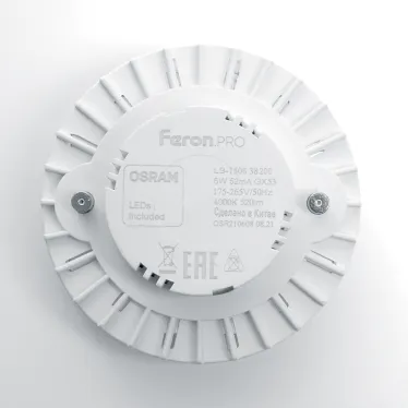 Лампа светодиодная LED 8вт GX53 дневной таблетка Feron.PRO