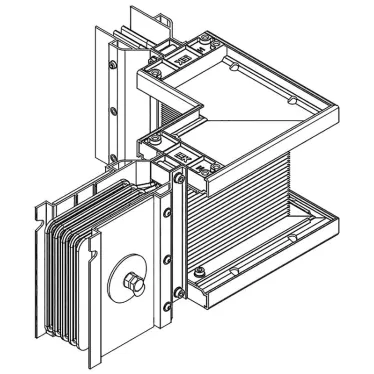Секц. угл. лев. н/1 2500А Cu 3L+N+1/2PE IP55 тран. IEK | LB-2500C5-35-F-LLE | IEK
