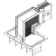 Секц. флан. вниз Тип1 2000А Al 3L+N+1/2PE IP55 тран. IEK | LB-2000A5-35-F-FD1 | IEK