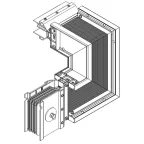 Секция Z вверх лев. 1000А Al 3L+N+1/2PE НК IP55 тран. IEK | LB-1000A5-25-F-ZUL | IEK