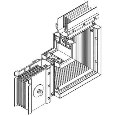 Секц. угл. вверх н/уг. 4000А Cu 3L+N+PER IP55 тран. IEK | LB-4000C4-35-F-LUG | IEK